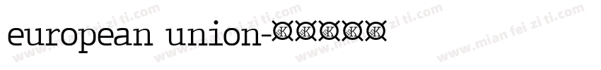european union字体转换